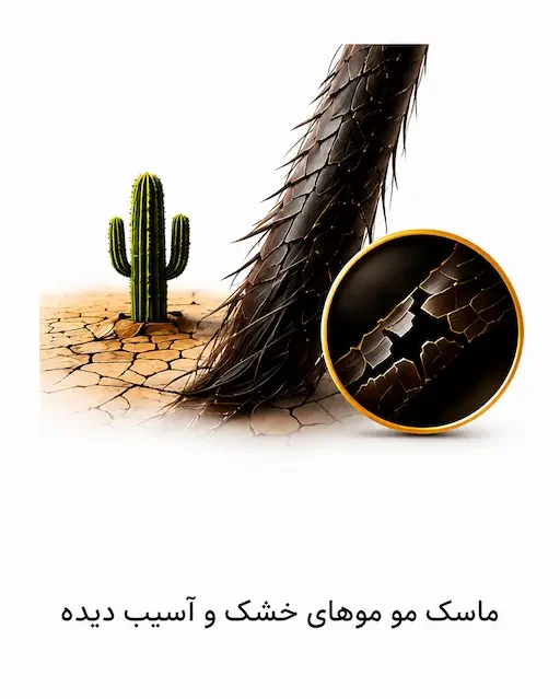 ماسک مو مخصوص موهای خشک داخل حمام